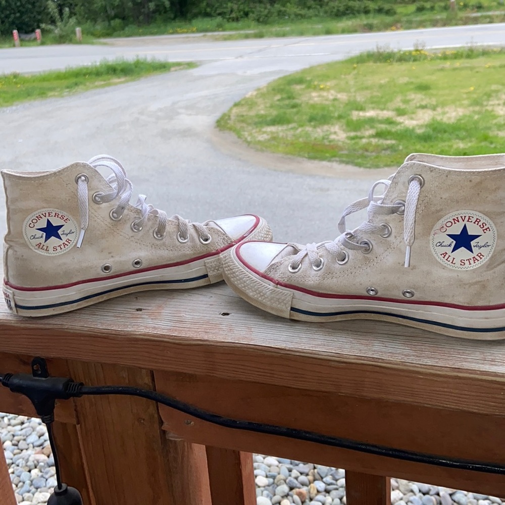 High top white converse